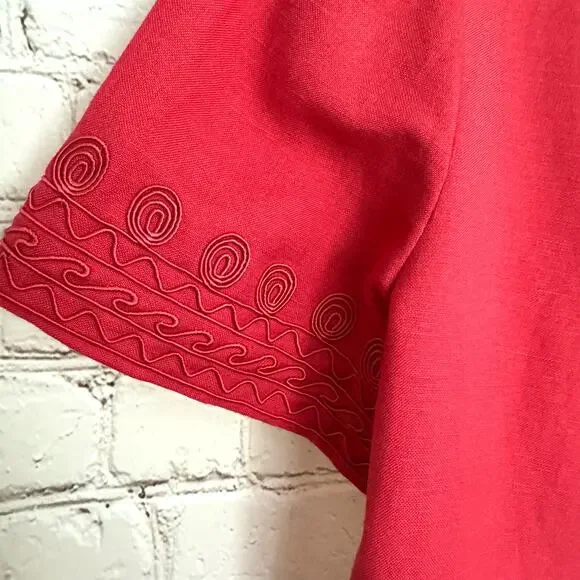 VTG Jessica Howard Wms 10 Linen Blend Sleeveless Maxi Dress With Matching Jacket - Picture 13 of 14